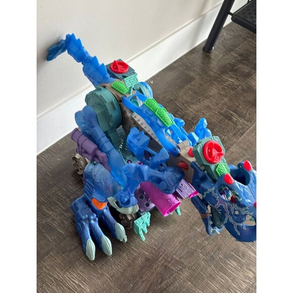 Imaginext Lot Ultra Ice Blue T Rex Dinosaur Pirate Alligator Walking Dino 30x16 - Picture 9 of 11